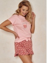 Pijama dama TARO.1543 roz deschis