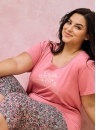 Piżama damska TARO.1501 pudrowy-różowy