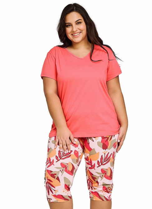 Pijama dama TARO.1534 coral