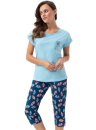 Pijama dama LUNA.1342 albastru