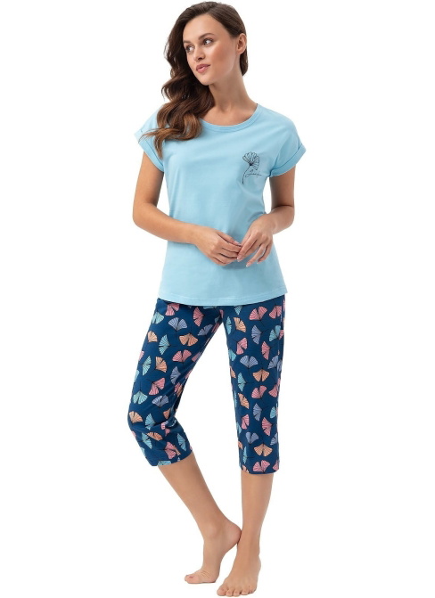 Pijama dama LUNA.1342 albastru