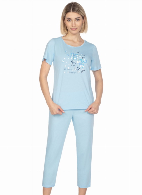 Pijama dama REGINA.1318 albastru