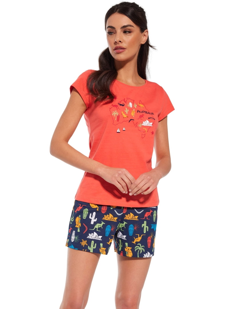 Pijama dama CORNETTE.1624 AUSTRALIA coral