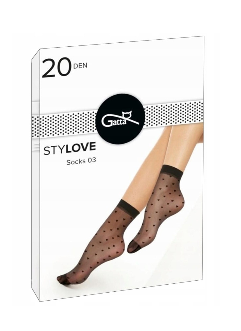 Ponožky GATTA STYLOVE 20 DEN černá