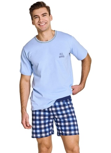 Pánské pyžamo TARO.1513 modrá