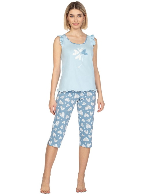 Pijama dama REGINA.1342 albastru