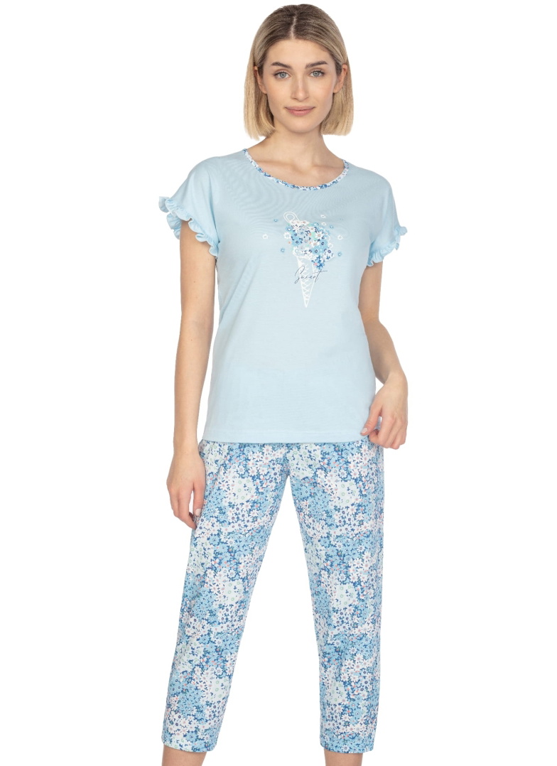 Pijama dama REGINA.1345 albastru