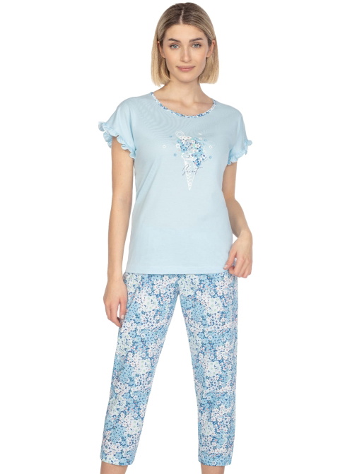 Pijama dama REGINA.1345 albastru