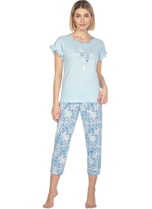 Pijama dama REGINA.1345 albastru