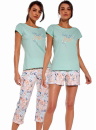 Pijama dama CORNETTE.1675 verde WAKE UP 3PACK