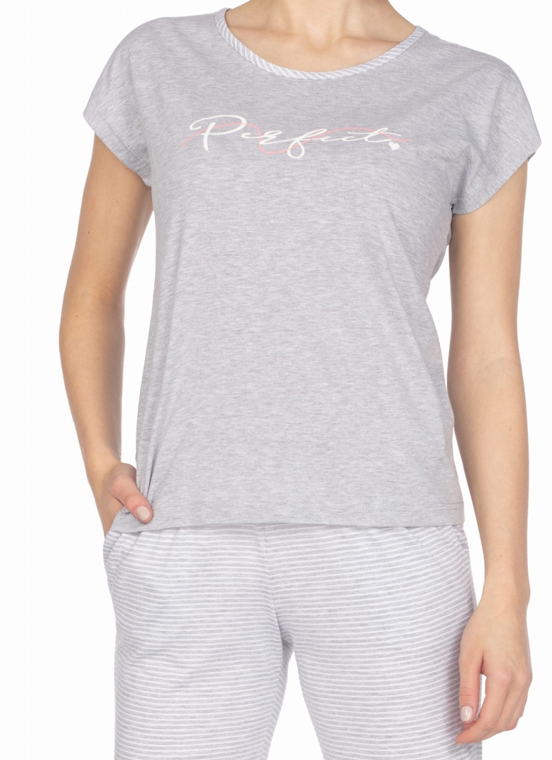 Pijama dama REGINA.1354 melange deschis