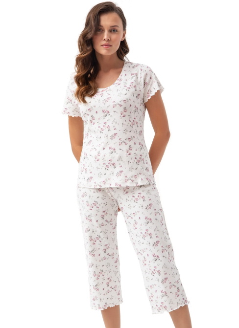 Pijama dama LUNA.1321 roz flori