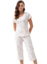 Pijama dama LUNA.1321 roz flori