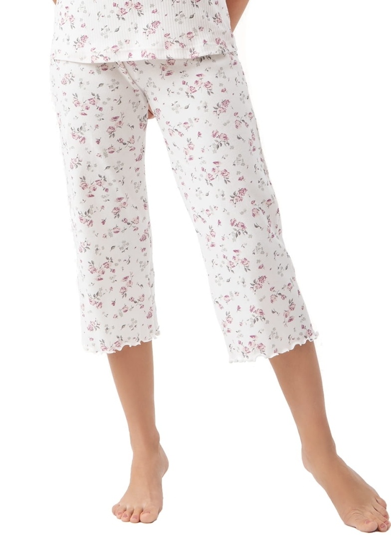 Dámské pyžamo LUNA.1321 růžové květinky