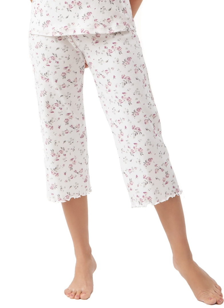 Pijama dama LUNA.1321 roz flori