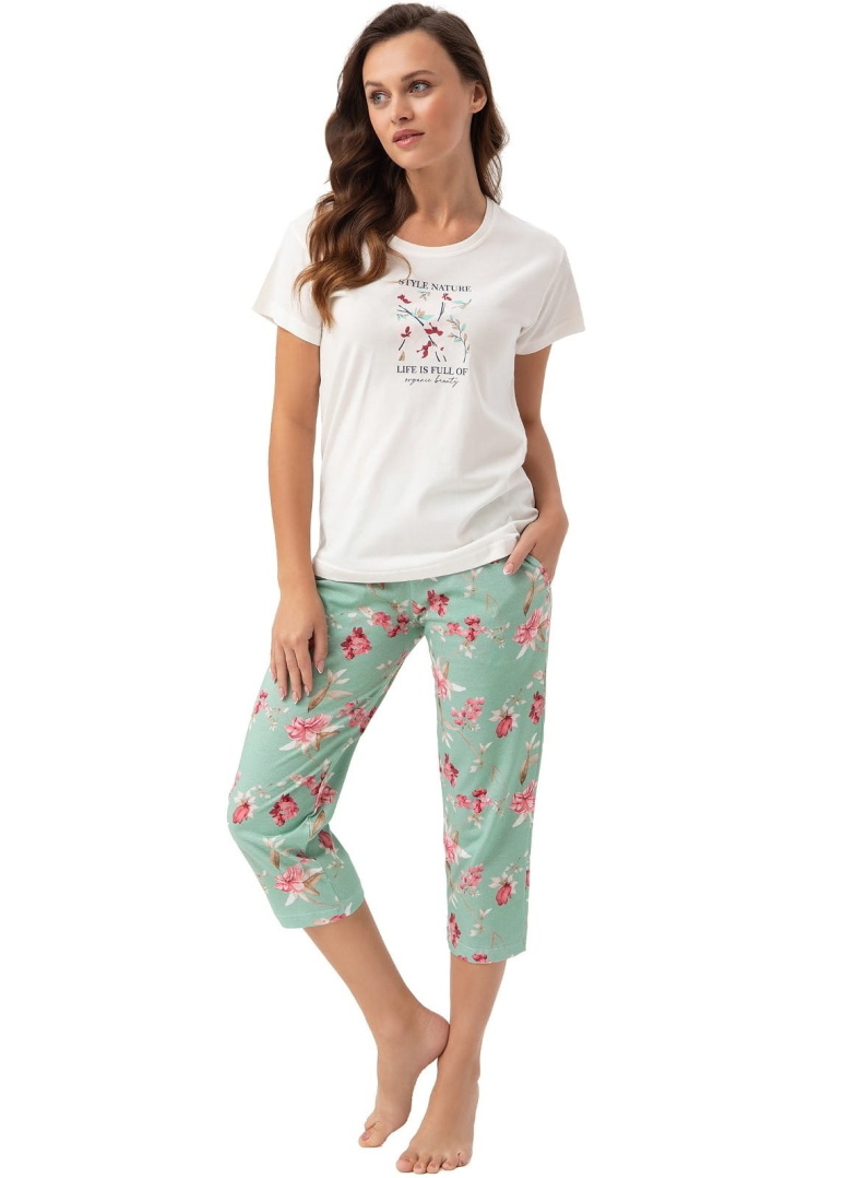 Pijama dama LUNA.1312 crem