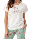 Pijama dama LUNA.1312 crem