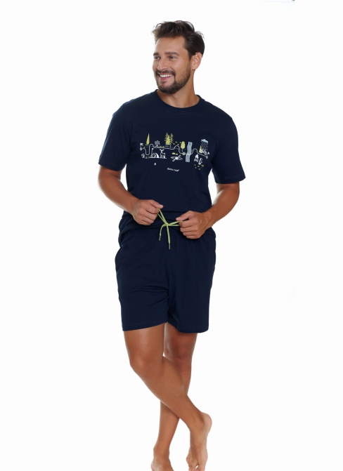 Pijama bărbați DOCTOR NAP PMB.5355 NAVY BLUE