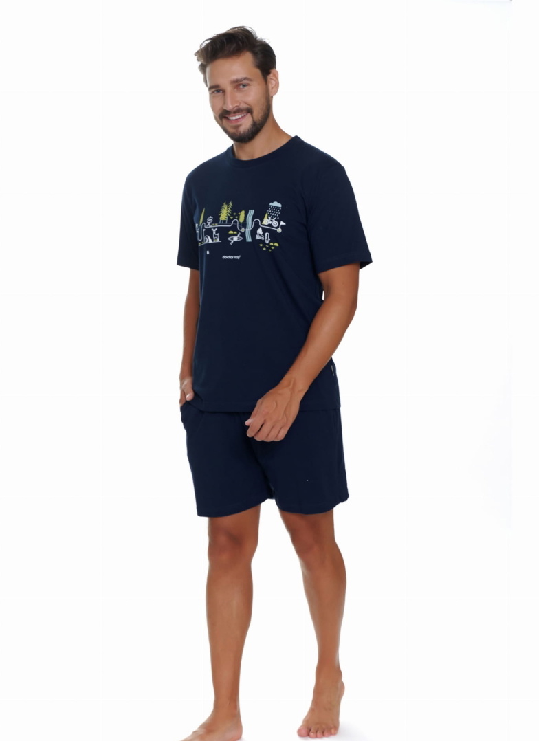 Pijama bărbați DOCTOR NAP PMB.5355 NAVY BLUE