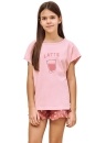 Dívčí pyžamo TARO.1543 meruňková