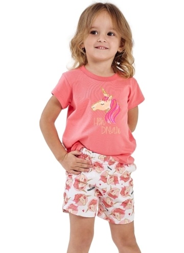 Dívčí pyžamo TARO.1477 korálová