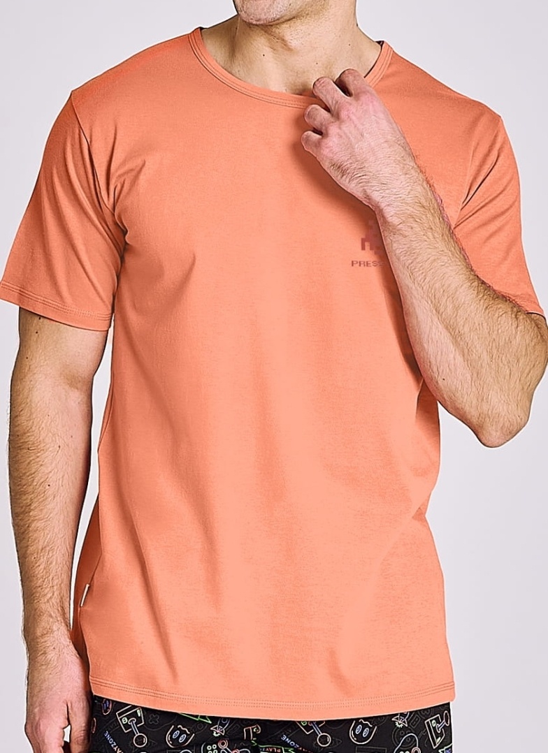 Pánské pyžamo TARO.1651 oranžová