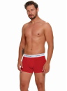 Férfi boxeralsó DOCTOR NAP BOX.5277 BLACK MELANGE RED 3 db