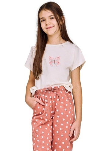 Dívčí pyžamo TARO.1645 krémová