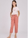 Pijama fete TARO.1645 crem