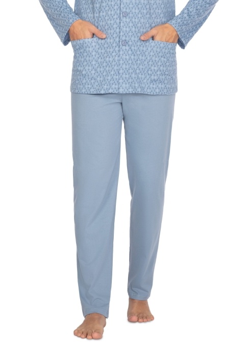 Rozepínací pásnké pyžamo REGINA.1384 modré