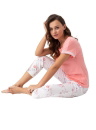 Pijama dama LUNA.1354 coral