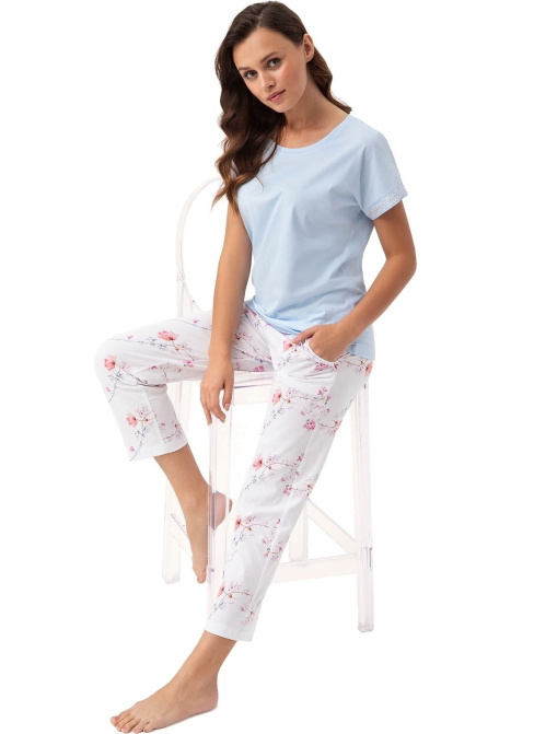 Pijama dama LUNA.1354 albastru