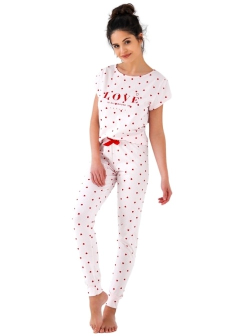 Walentynkowy komplet piżama i szlafrok Sensis