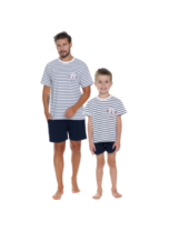 Zestaw piżamowy dla taty i syna Doctor Nap MARINE