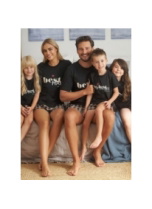 Set pijamale pentru familie DOCTOR NAP BLACK II