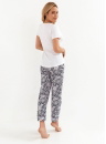 Pijama dama CANA.1228 alb flori