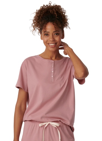 Pyžamová košile TRIUMPH MIX & MATCH TOP SSL 01 X TEA ROSE