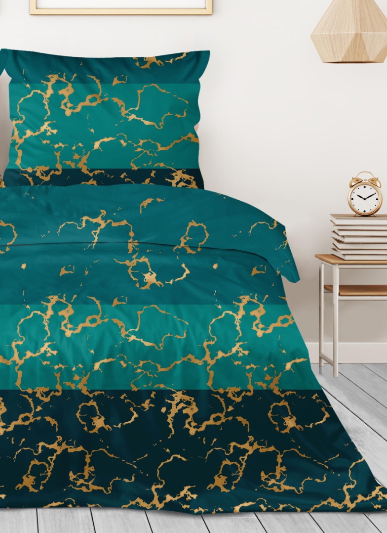 Lenjerie de pat din satin GRENO GOLD LINE ANDROMEDA