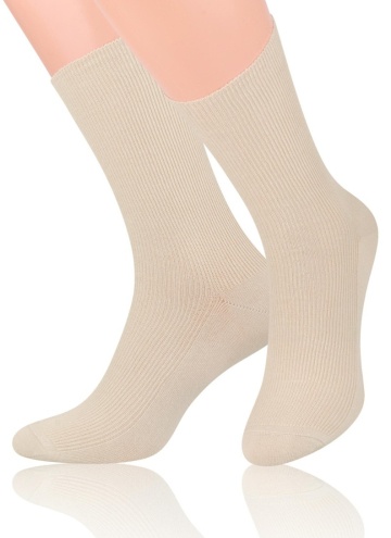 STEVEN Ponožky bezotlaké ČÍS. 018 světle béžová