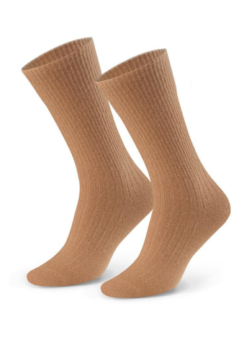 Ponožky s alpacké vlny STEVEN.1044 medová barva