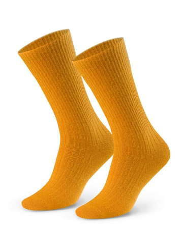 Ponožky s alpacké vlny STEVEN.1044 žlutá