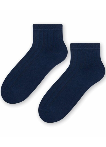 Ponožky STEVEN.1054 tmavě modrá hladký