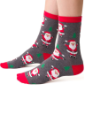 Vánoční ponožky pro ženy STEVEN.1136 šedá melanž