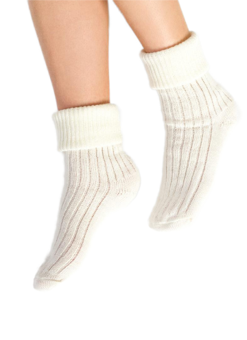 STEVEN Ponožky na spaní ecru