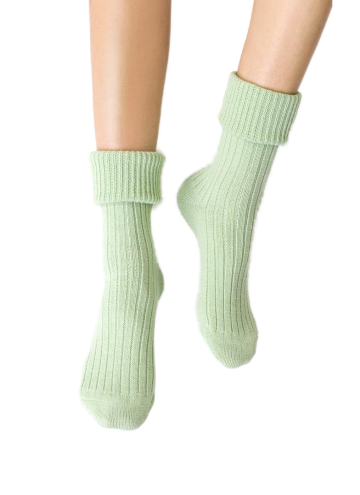 Ponožky na spaní světlý zelená