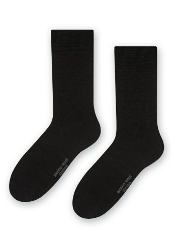 STEVEN Ponožky s merino vlny ART.130  STEVEN černá