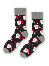 Pánské ponožky vánoční Santa Claus STEVEN černá