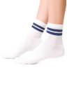 Sportovní ponožky dámské STEVEN.1026 bílý denim