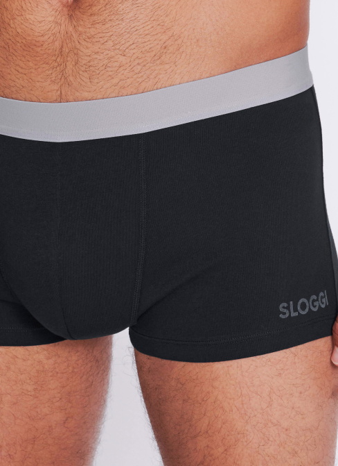 Boxeralsó SLOGGI MEN GO ABC 2.0 HIPSTER 2P BLACK