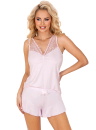 Pijama dama DONNA AMELIA 1/2 TOP roz deschis